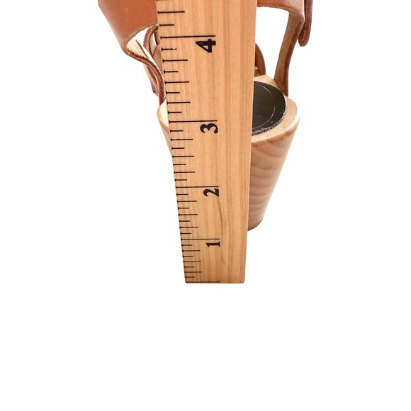 Swedish Hasbeens Debutant Clog Sandals 36 US 6 Brown Heeled Shoes Boho - Picture 8 of 10